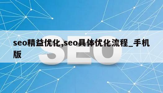 seo精益优化