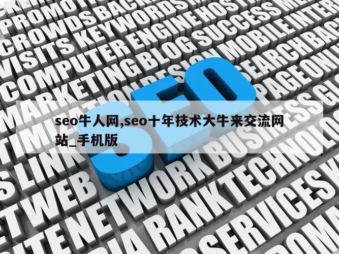 seo牛人网,seo十年技术大牛来交流网站_手机版