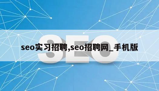 seo实习招聘,seo招聘网_手机版