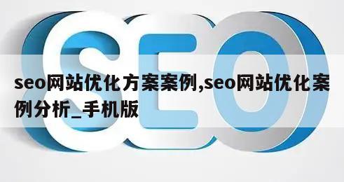 seo网站优化方案案例,seo网站优化案例分析_手机版