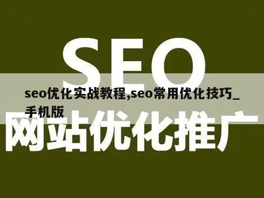 seo优化实战教程,seo常用优化技巧_手机版