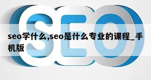 seo学什么,seo是什么专业的课程_手机版