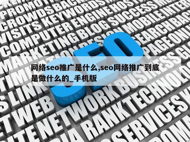 网络seo推广是什么,seo网络推广到底是做什么的_手机版