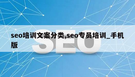 seo培训文案分类