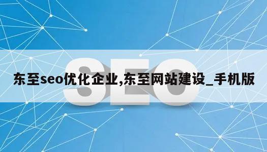 东至seo优化企业,东至网站建设_手机版