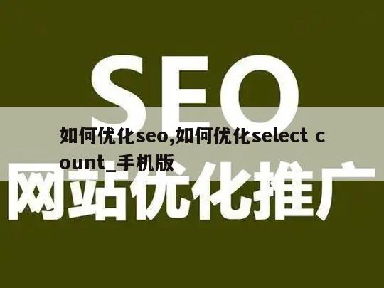 如何优化seo,如何优化select count_手机版