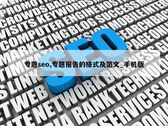 专题seo,专题报告的格式及范文_手机版