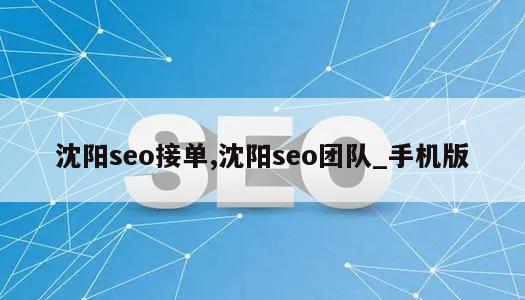 沈阳seo接单,沈阳seo团队_手机版