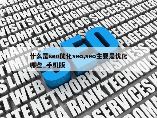 什么是seo优化seo,seo主要是优化哪些_手机版