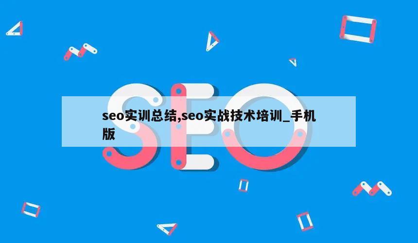 seo实训总结,seo实战技术培训_手机版