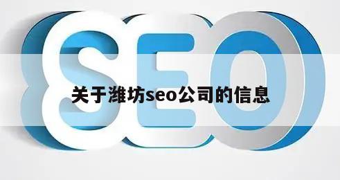 关于潍坊seo公司的信息