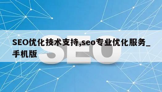 SEO优化技术支持,seo专业优化服务_手机版