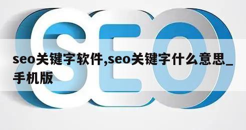 seo关键字软件,seo关键字什么意思_手机版