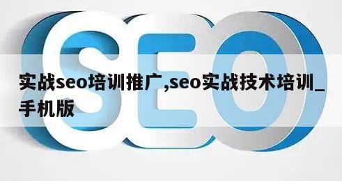 实战seo培训推广,seo实战技术培训_手机版