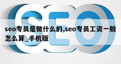 seo专员是做什么的,seo专员工资一般怎么算_手机版