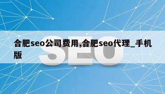 合肥seo公司费用,合肥seo代理_手机版