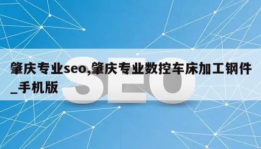 肇庆专业seo,肇庆专业数控车床加工钢件_手机版