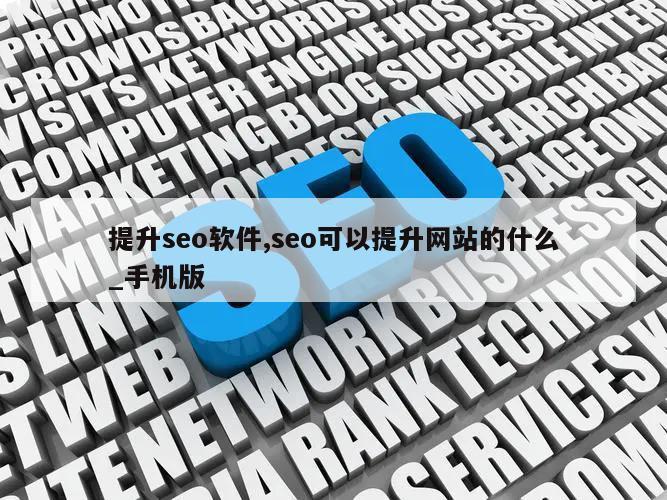 提升seo软件,seo可以提升网站的什么_手机版