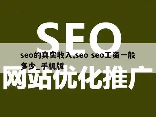 seo的真实收入,seo seo工资一般多少_手机版