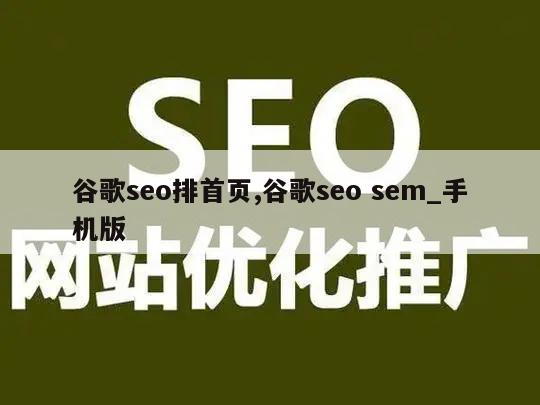 谷歌seo排首页,谷歌seo sem_手机版