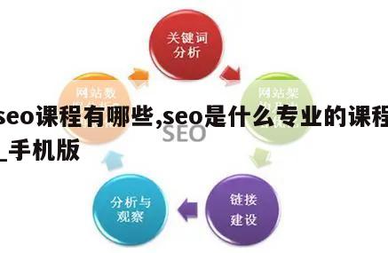 seo课程有哪些,seo是什么专业的课程_手机版