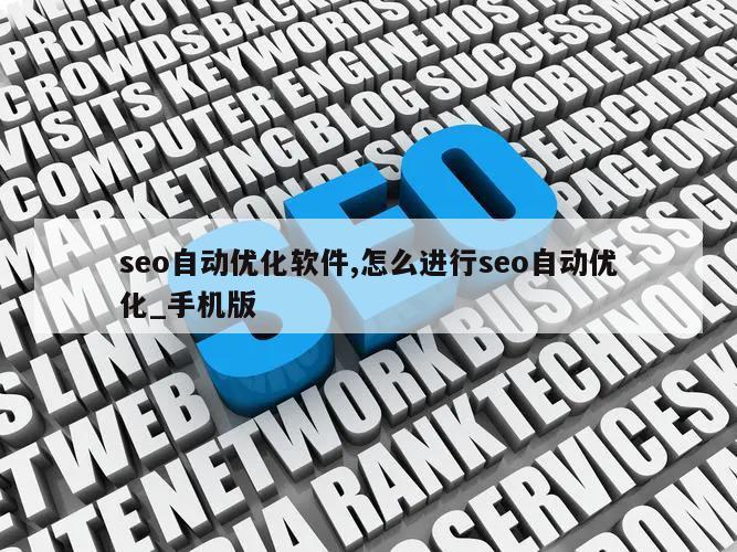 seo自动优化软件,怎么进行seo自动优化_手机版