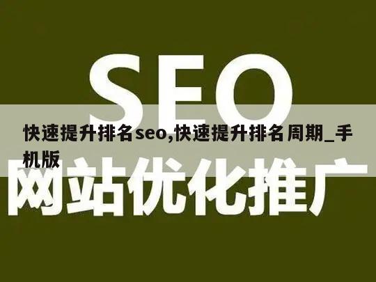 快速提升排名seo,快速提升排名周期_手机版