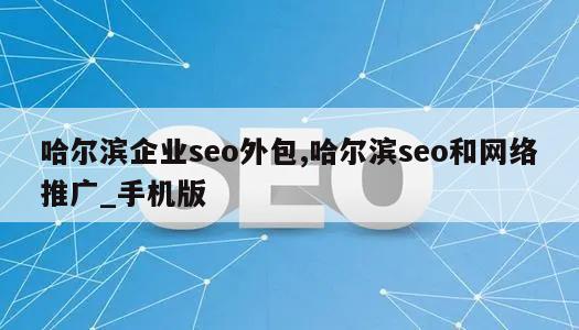 哈尔滨企业seo外包,哈尔滨seo和网络推广_手机版