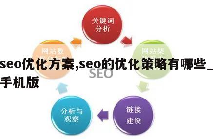 seo优化方案,seo的优化策略有哪些_手机版