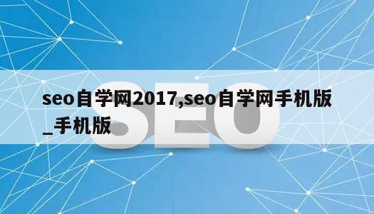 seo自学网2017,seo自学网手机版_手机版