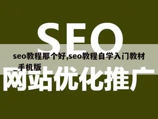 seo教程那个好,seo教程自学入门教材_手机版