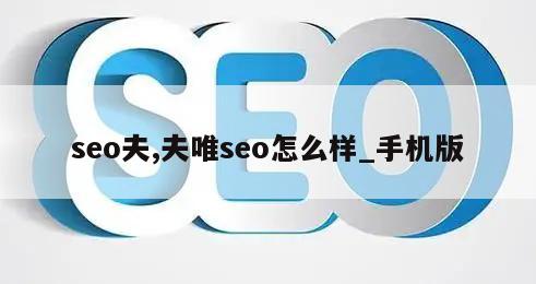 seo夫,夫唯seo怎么样_手机版