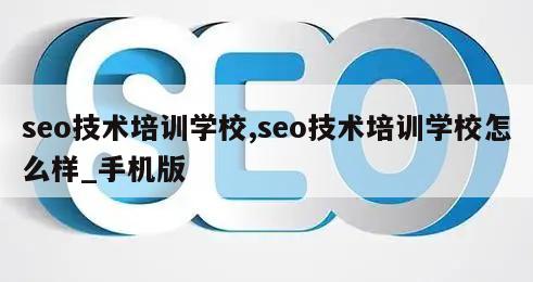 seo技术培训学校,seo技术培训学校怎么样_手机版