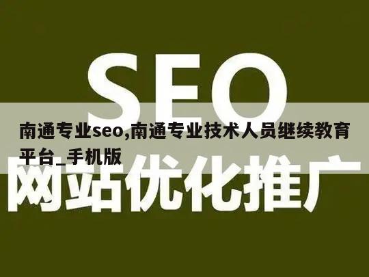 南通专业seo,南通专业技术人员继续教育平台_手机版