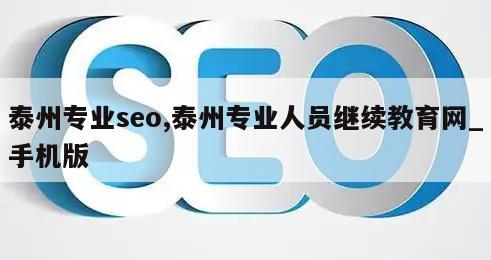 泰州专业seo,泰州专业人员继续教育网_手机版