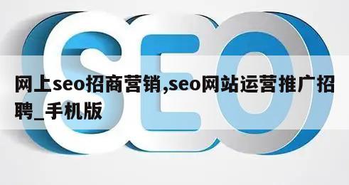 网上seo招商营销,seo网站运营推广招聘_手机版