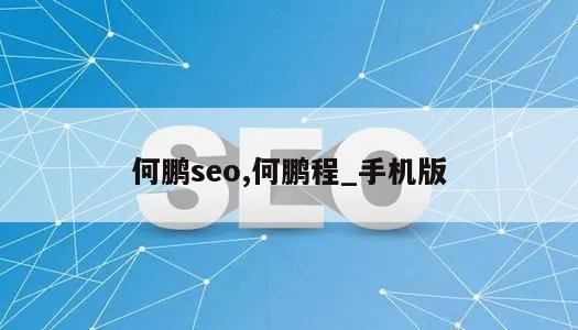 何鹏seo,何鹏程_手机版