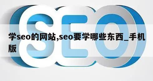 学seo的网站,seo要学哪些东西_手机版