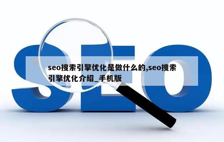 seo搜索引擎优化是做什么的