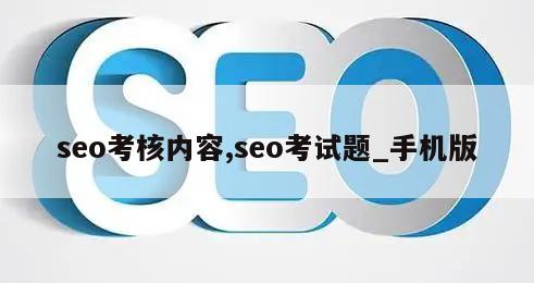 seo考核内容