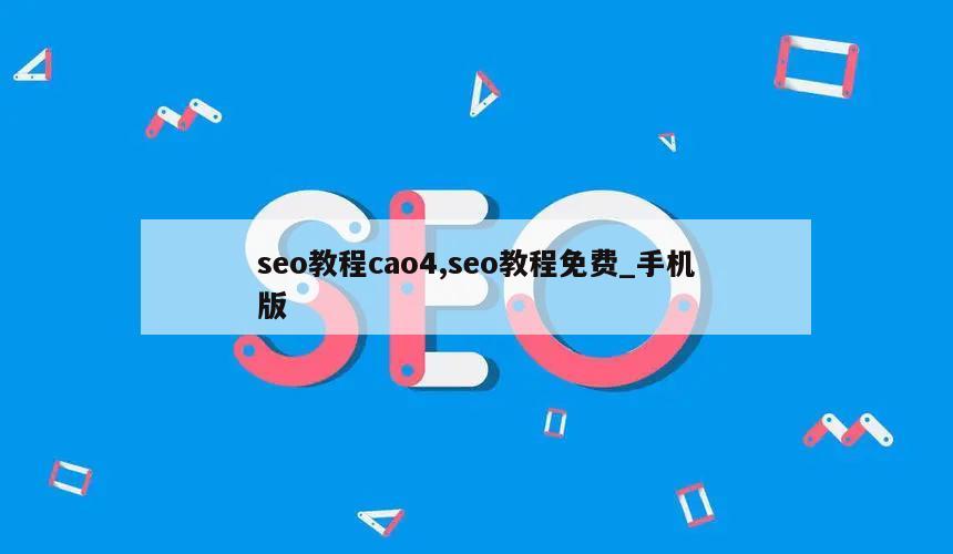 seo教程cao4,seo教程免费_手机版