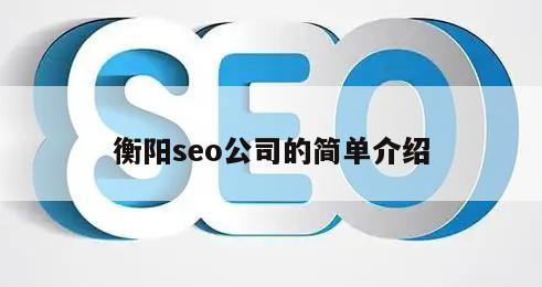 衡阳seo公司的简单介绍