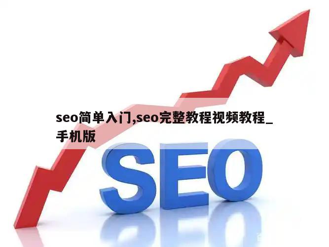 seo简单入门,seo完整教程视频教程_手机版