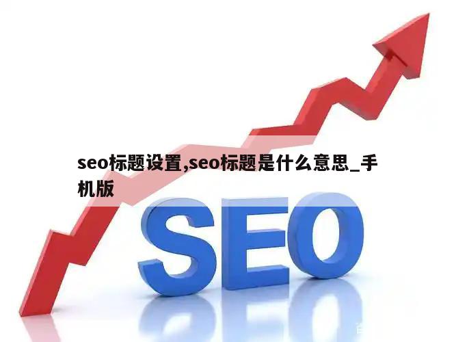 seo标题设置