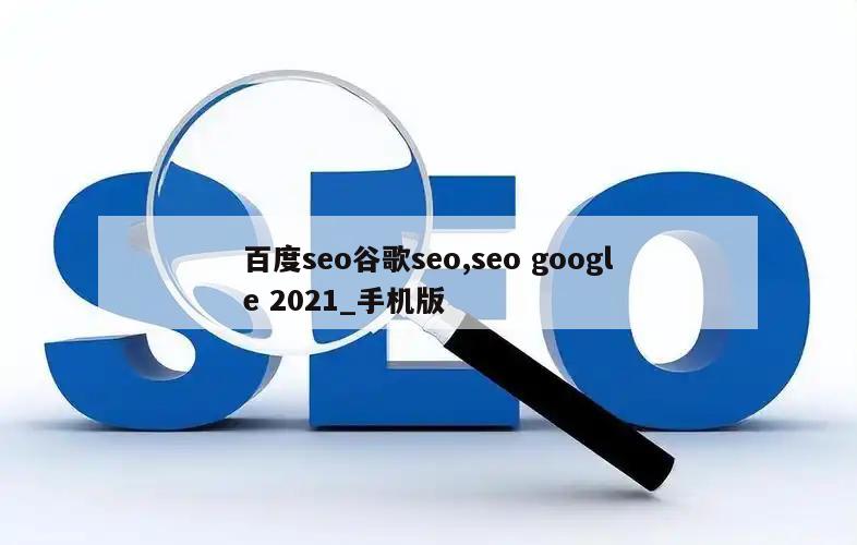 百度seo谷歌seo,seo google 2021_手机版