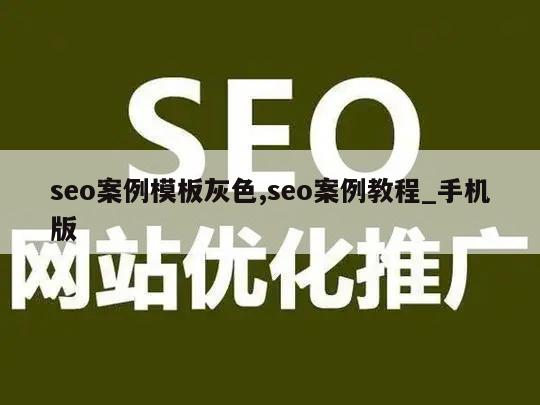 seo案例模板灰色,seo案例教程_手机版