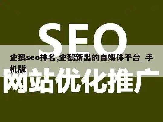 企鹅seo排名,企鹅新出的自媒体平台_手机版