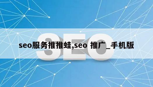 seo服务推推蛙,seo 推广_手机版