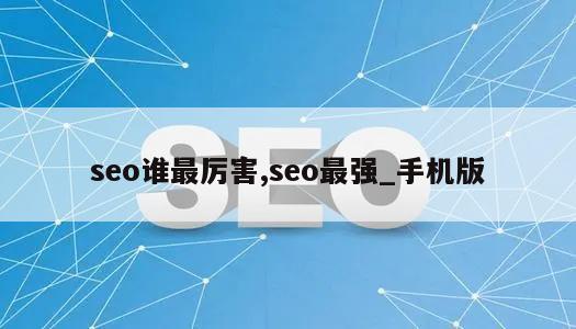 seo谁最厉害,seo最强_手机版